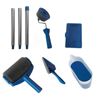 

8pcsSet Multi-Use DIY Paint Wall Roller Brush Home Painting Handle Tools