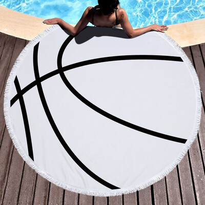 

Gobestart 1 PC Round Beach Pool Home Shower Towel Blanket Table Cloth Yoga Mat