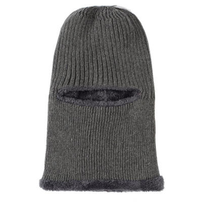 

Windproof Warm Ski Face Mask Winter Men Solid Color Knitted Balaclava Beanie Hat