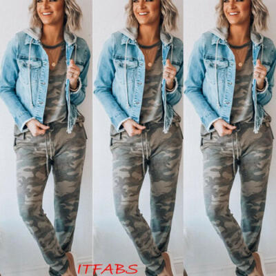 

2Pcs Women Fashion Sports TopPants Sweatshirt Tracksuit Casual Suit Jogging Set