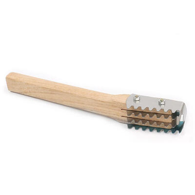

Stainless Steel Fish Scraping Scale Shaver Fish Scraper with Wood Handle