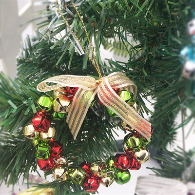 

Toponeto Bowknot Jingle Bell Rings Pendant for Christmas Tree And Door Hanging Decor