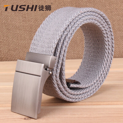 

Belt male automatic buckle canvas simple wild belt male youth canvas light body student trend street canvas female