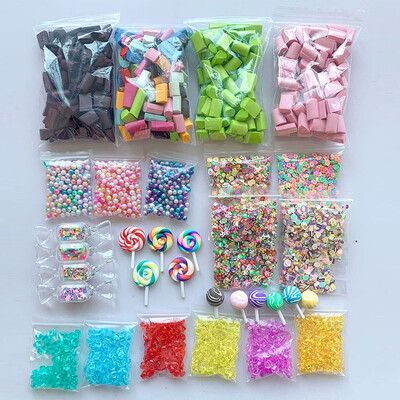 

YIWULASlime Supplies Kit Foam Beads Charms Styrofoam Balls Tools For DIY Slime Making
