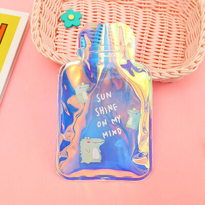 

Mini Cute Portable Laser Hot Water Bottle Cartoon Simple Winter Warm Water Bag Note Water Hand Warmers