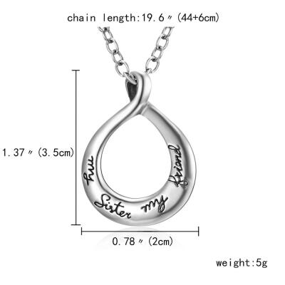 

Letters Necklace for Women Lady Girls Love between A Mother & Daughter Engraved Letters Heart Pendant Necklace Mothers Day Gift
