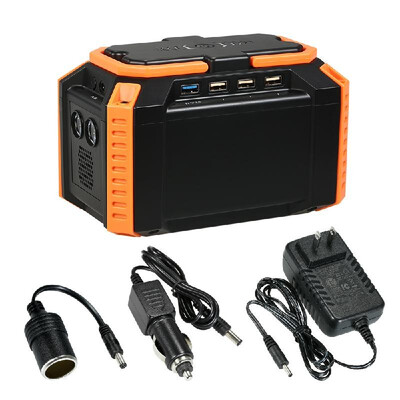 

Portable Power Station 100Wh Lithium Battery Supply with DC QC30 USB Ports for Camping Travel Home Emergency