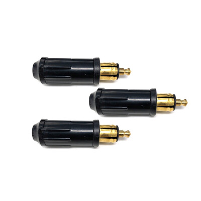 

3pcs DIY DIN Hella Male Plug Powerlet Plug European Type 12v Cigarette Lighter Adapter Connector Fits BMW Motorcycles
