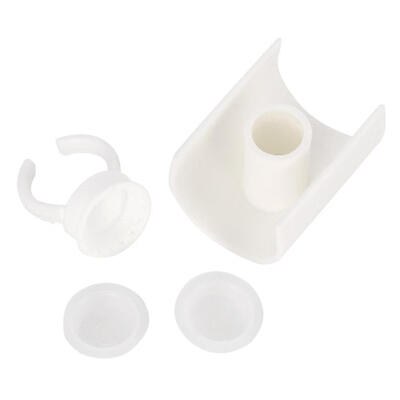 

4pcs Disposable Glue Eyelash Ring Pallet Extension Tattoo Tray Holder Set