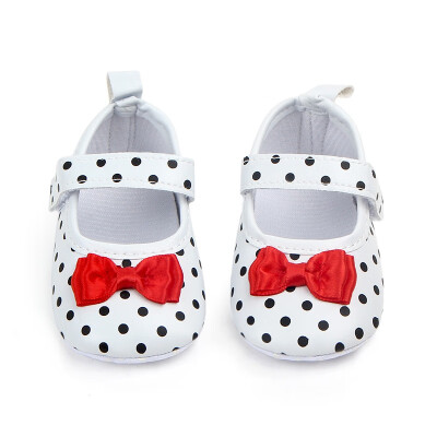 

Baby Girl Shoes Toddler Infant Anti-slip Polka Dot PU First Walkers Shoes Kids Footwear Shoes For Girls