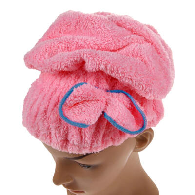 

Home Textile Microfiber Hair Turban Quickly Dry Hair Hat Wrapped Towel Bath