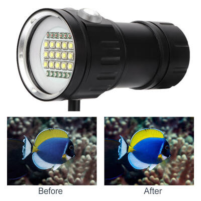 

Greensen Multifunctional Waterproof Aluminum Diving Lamp LED Underwater Photography Light Flashlight