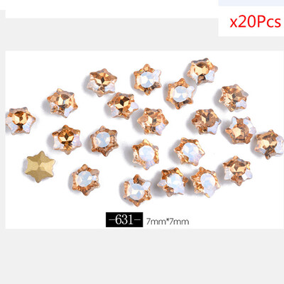 

〖Follure〗20 Pcs Diamonds Dazzling Tips Nail Sticker Sequins Colorful Nail Art Decoration