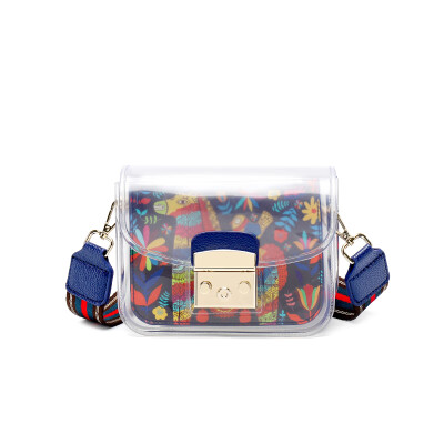 

Shangxin Baonu Summer Jelly Pack PVC Transparent Xiaofang Baowu Korean Baitao Inclined Bag ins