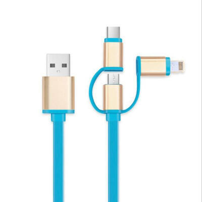 

Retractable Charging Cable Lightning Micro USB Type C 3-in-1 Data Cable For IPhone Samsung Galaxy LG HTC Nokia 33ft