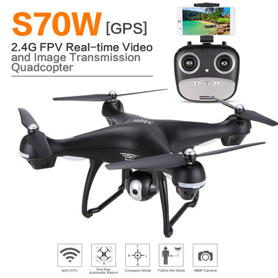 

SJ RC S70W 24GHz 720P Camera Wifi FPV Drone Altitude Hold G-sensor Follow Me Mode GPS RC Quadcopter