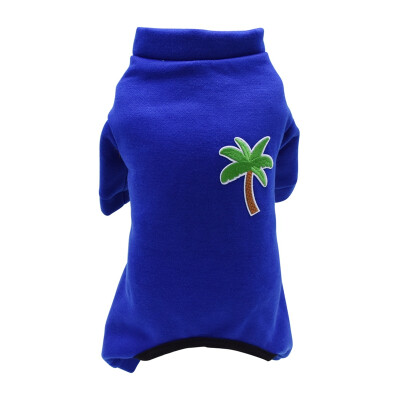 

Pet Dog Clothes 4 Legged Puppy Cat Jumpsuit Coconut Tree Cute Thick Jacket For Small Dog Teddy Yorkie Clothing Tops