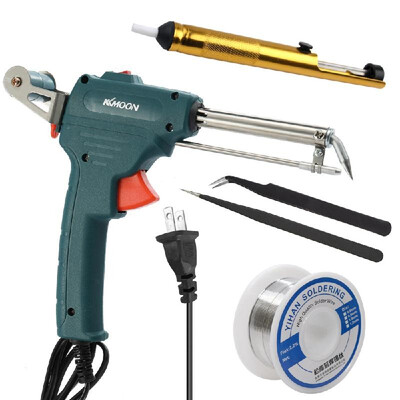 

KKmoon 60W 110-230V Manual Soldering Machine Household Electric Iron Set Handheld Soldering Iron Rework Station Soldering Tool Kit