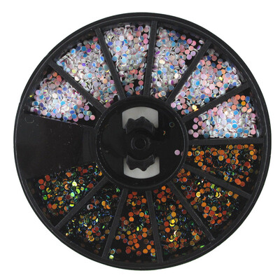 

Toponeto 3D Nail Art Rhinestones Glitters Acrylic Tips Decoration Manicure Wheel New Hot