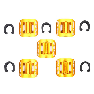 

5pcsset Bicycle Cycle MTB C-Clips Buckle Hose Brake Line Gear Cable Housing Guide Brake Deduction Bicycle Accessory Cables