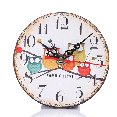 

Siaonvr Vintage Style Antique Wood Wall Clock for Home Kitchen Office