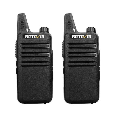 

2PCS Retevis RT22 Handheld Intercom Rechargeable Walkie Talkie UHF 400-480MHz 2W 16 Channels VOX PTT Civilian License-free Two-way