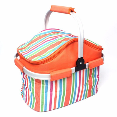 

Outdoor Picnic Folding Insulation Bag Package Barbecue Bag Basket Car Food Box Fresh Ice Pack For Camping