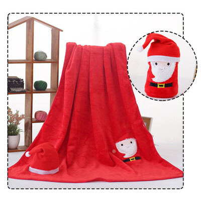 

Tailored 1 Pc Hat&Flannel Blanket Set Snowman Super Soft Christmas Fluffy Blanket