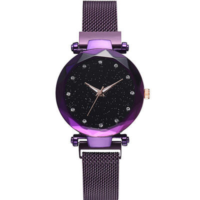 

Luxury Starry Sky Women Watches Rose Gold Bracelet Rhinestones Quartz Ladies Watch Thin Steel Female Wristwatch Mesh Band Watch