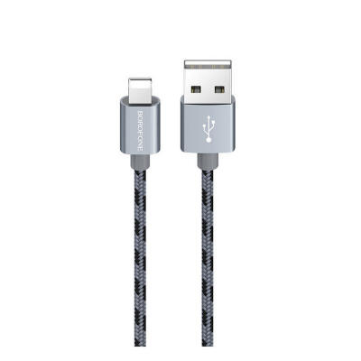 

Borofone BX24 Nylon Braided USB Charger Cable Includes Lightning Cable Type C Cable Micro USB Cable For Android IPhone-Type-C