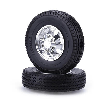 

2pcs RC Car Toys Front Wheel Truck Tire for 114 Tamiya Climbing Trailer