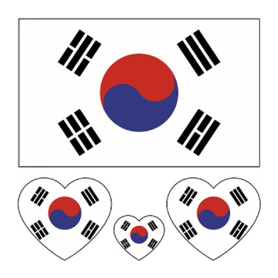 

Environmental Protection Waterproof&Anti-sweat National Flag Tattoos Stickers Football Fan Sticker