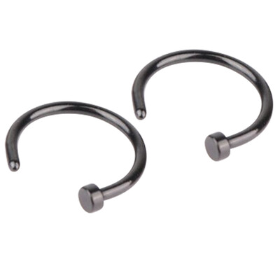 

10PcsSet Small Thin Surgical Steel Open Nose Ring Hoop Piercing Stud