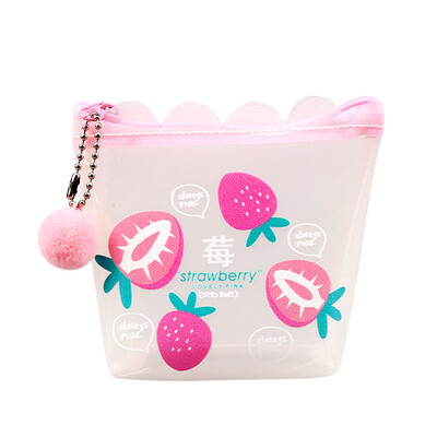 

Gobestart Cartoon Transparent Cute Coin Purse Student Change Small Object Storage Bag
