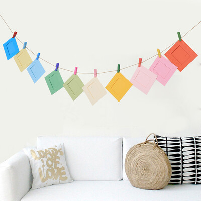 

10 Pcs 3 inch hanging LOMO Color photo frame Picture Display Modern Home Decor Color clips