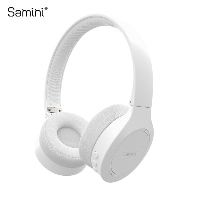 

Samini KT Headset Wireless Bluetooth Headset Android Apple Phone Computer Universal Subwoofer Stereo Sports Running Headphones Callable Fashion White