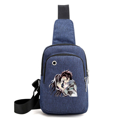 

lunanana Anime Demon Slayer Kimetsu no Yaiba Shoulder Bag Large Capacity School Bag Daypack for Office Travel Hiking Camping