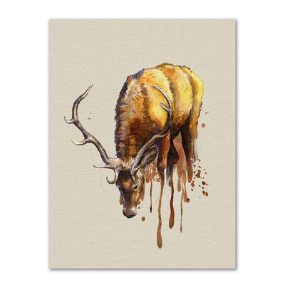 

〖Follure〗Modern Cartoon Elk Decoration Painting Living Room Entrance House Painting