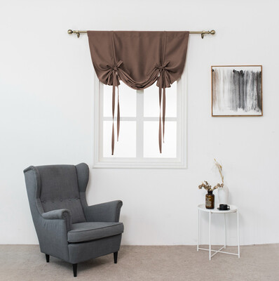 

Toponeto Thermal Insulated Blackout Curtain for Small Window Valance Balloon Blind