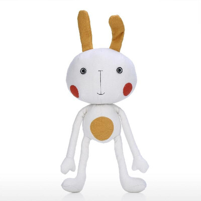 

Tooarts Yoga Bunny Doll Cartoon Animal Shape Toy Comforting&Empathy Object Childlike Ornament Cultivate Imagination Quality C