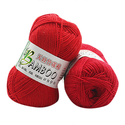 

Gobestart New 100 Bamboo Cotton Warm Soft Natural Knitting Crochet Knitwear Wool Yarn 50g