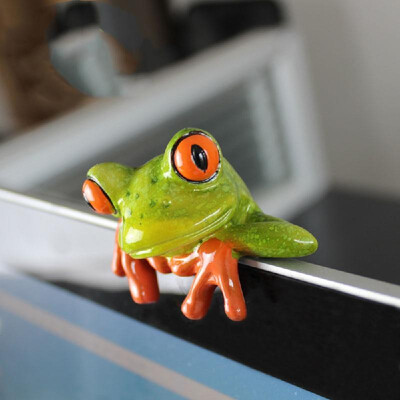 

3D Creative Status Funny Interesting Decoration Ornament Green Figurine Cute Birthday Gift Moral Integrity Frogs