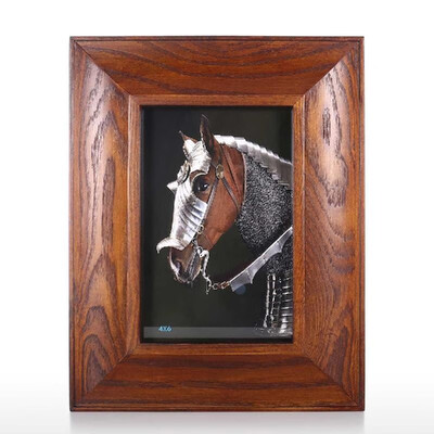 

Dark Brown Wood Picture Frame Rustic Wooden Photo Frame Tabletop Display Home Office Decoration 5x7
