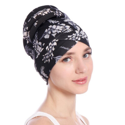 

Women Muslim Hair Loss Head Scarf Turban Head Wrap Cover Cancer Hat Chemo Cap