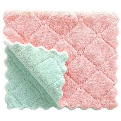 

High Absorbent Microfiber Kitchen Dish Cloth Household Cleaning Towel Kichen Tools Gadgets