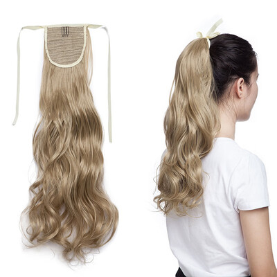 

Ponytail Extension One Piece Tie Up Clip in Hair Extensions Hairpiece Binding Pony Tail Extension for Woman