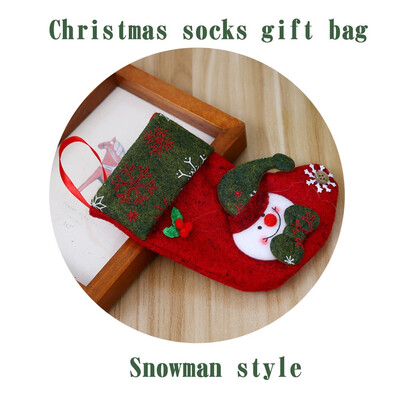 

Toponeto Merry Christmas Plush Tree Hanging Gift Candy Small Socks Decoration