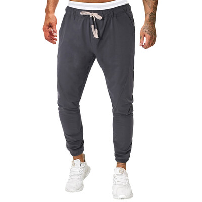 

Gobestart Mens Fashion Solid Color Long Jeans Slim Fit Pants Causal Trousers Full Length