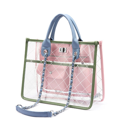 

LOVEVOOK women handbag shoulder crossbody bags female messenger bag ladies transparent bag clear purses&handbags tote Summer