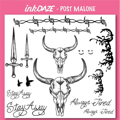 

〖Follure〗Sheet Temporary Metallic Tattoo Gold Silver Flash Tattoos Inspired